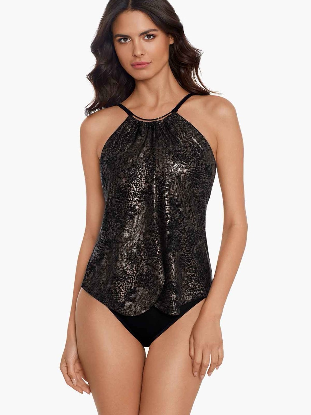 Magicsuit Xantu Jill One-Piece Swimsuit Metallic Print Bathing Suit Size 12 $162